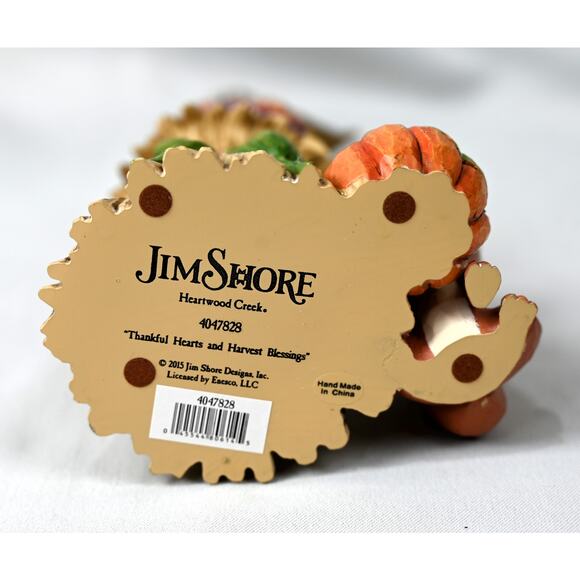 Jim Shore Thankful Hearts & Harvest Blessings Stacked Figurine 4047828 - Picture 8 of 10